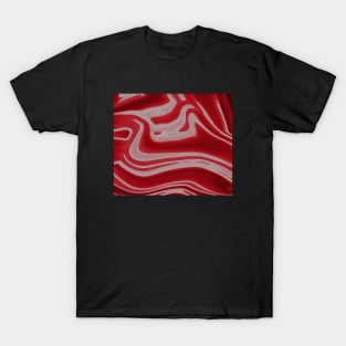 Cherry Marble Waves effect T-Shirt